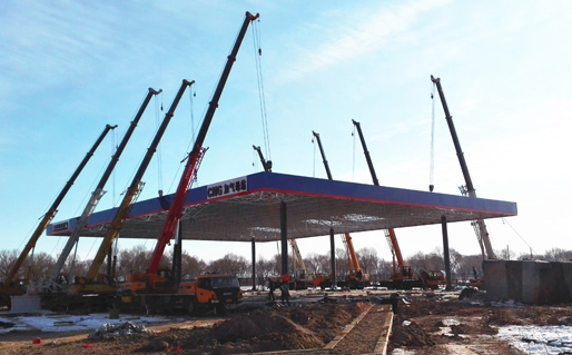 燃气加气母站高压施工